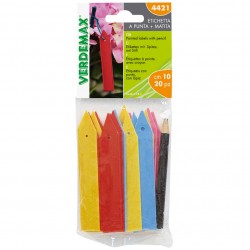 Kleurrijke labels om te planten of op te hangen met potlood- Set van 20 stukjes